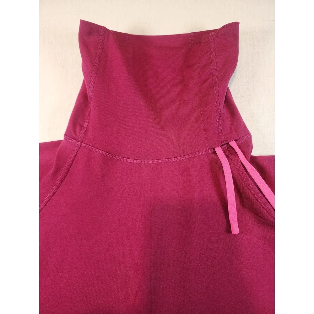 Nike Pro Dri-FIT Womens L Funnel Neck Training‎ Top Berry Pink Long Sleeve Large
